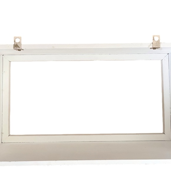 Hobby Lobby White Distressed Ornate Wood Composite Box Wall Frame Shelf - Picture 11 of 16